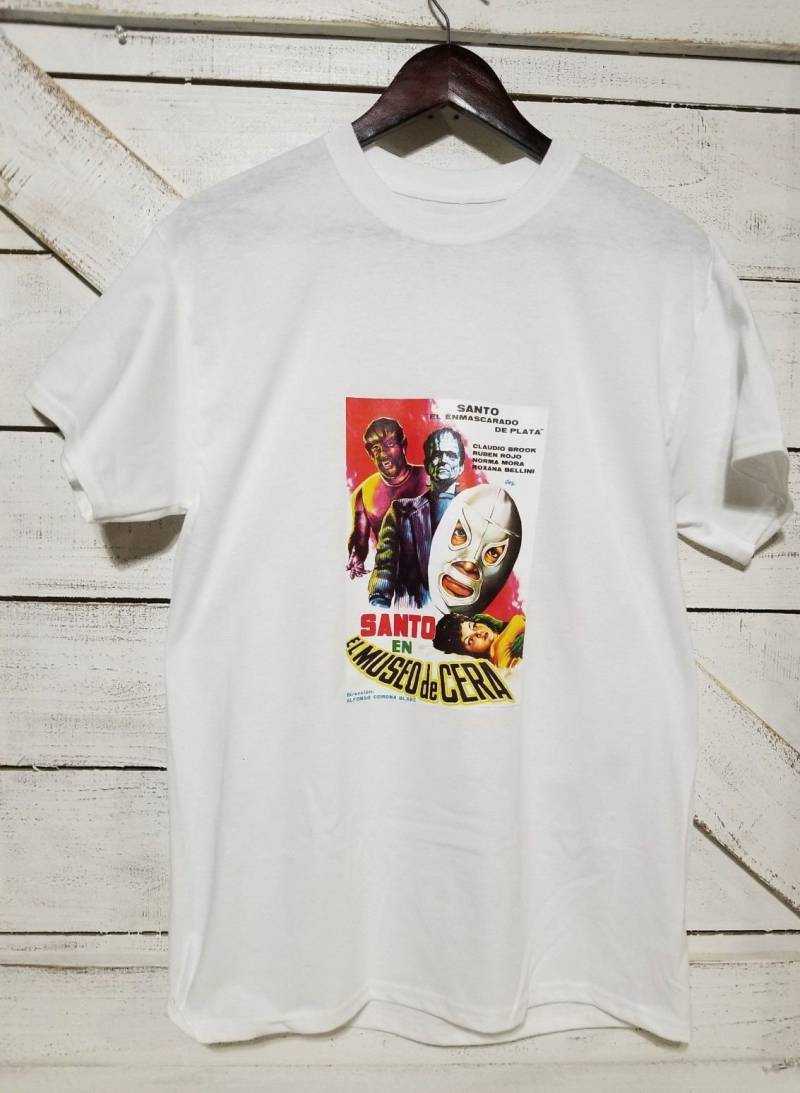 Santo De El Museo Cera Lucha Libre Mexiko 100 % Baumwolle T-Shirt von SoccerCity