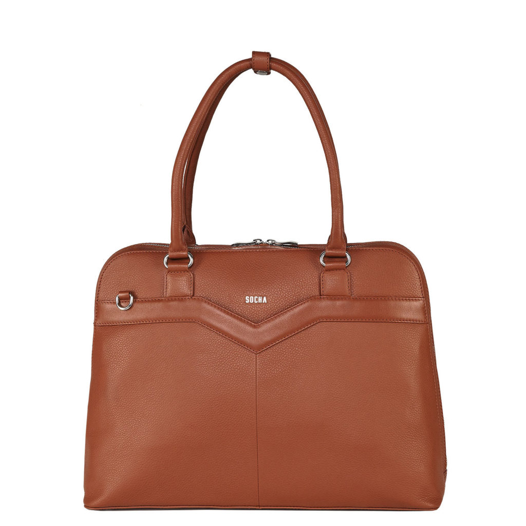 Socha Diamond Couture 15.6", Laptoptasche Damen - Cognac von Socha