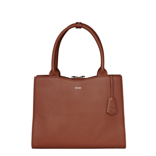 Socha Laptoptasche für Damen Diamond Edition 14"-Cognac von Socha