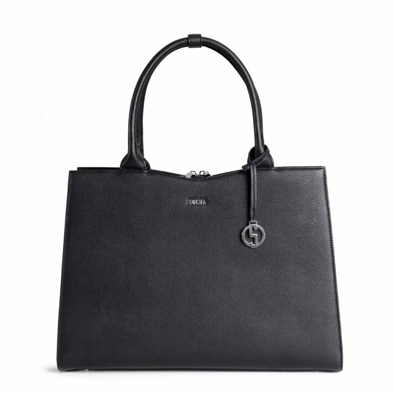 Socha Straight Line Businesstasche Schwarz, Laptoptasche 15 Zoll von Socha