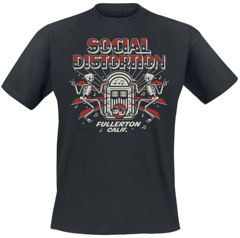 Social Distortion Jukebox Skelly T-Shirt schwarz in S von Social Distortion