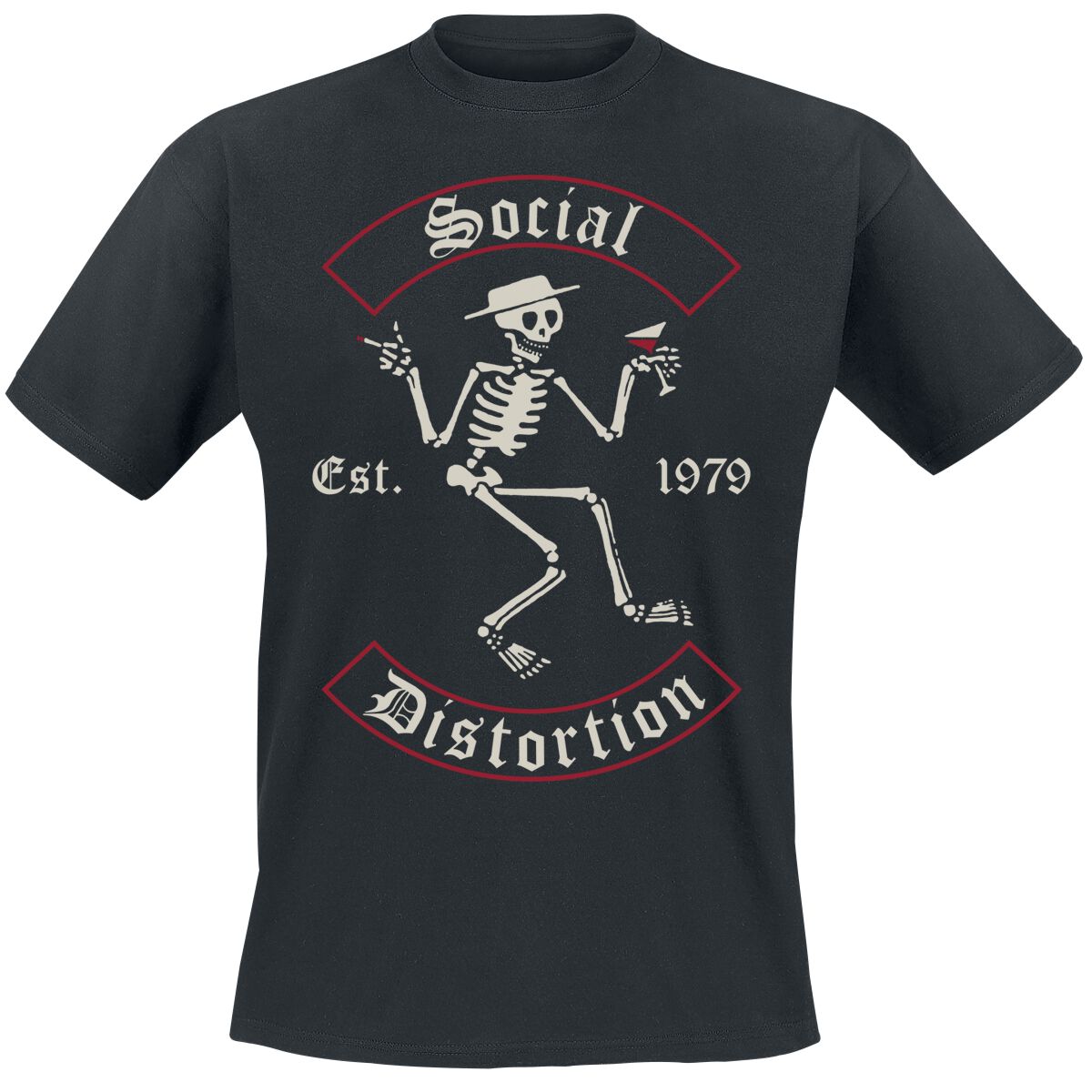 Social Distortion Skelly Banner T-Shirt schwarz in M von Social Distortion
