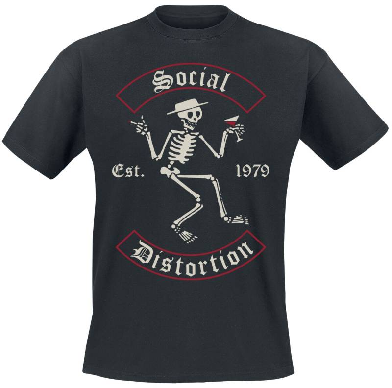 Social Distortion Skelly Banner T-Shirt schwarz in XXL von Social Distortion