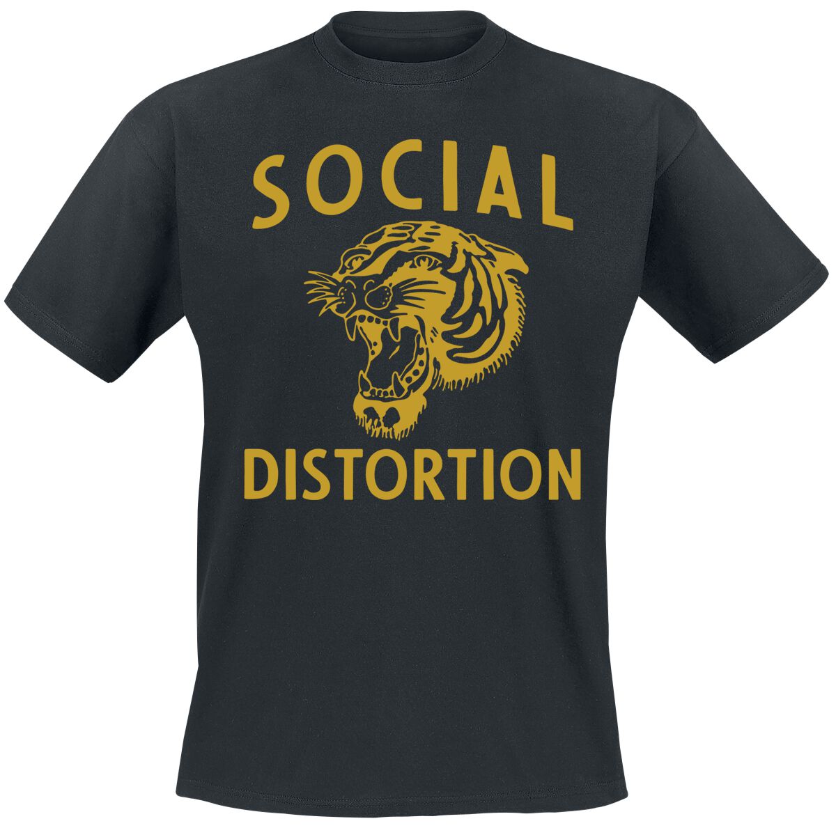 Social Distortion Tiger T-Shirt schwarz in 3XL von Social Distortion
