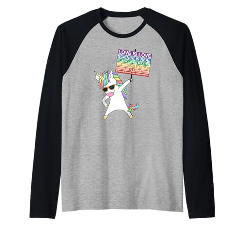 Social Justice Unicorn Protest Damen Gleichheit Egalitär Raglan Social Justice Unicorn Protest Damen Gleichheit Egalitär Raglan von Social Justice Education Unicorn Apparel