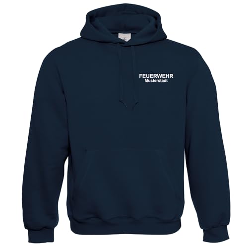 Social Netwear | Personalisierter Feuerwehr Hoodie Kapuzenpulli mit Druck auf Brust & Rücken | Individuelles Design für Feuerwehr-Fans | Feuerwehrjubiläum von Social Netwear