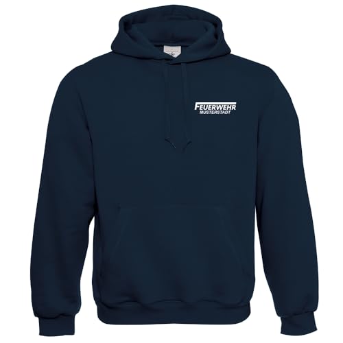 Social Netwear | Personalisierter Feuerwehr Hoodie Kapuzenpulli mit Druck auf Brust & Rücken | Individuelles Design für Feuerwehr-Fans | Feuerwehrjubiläum von Social Netwear