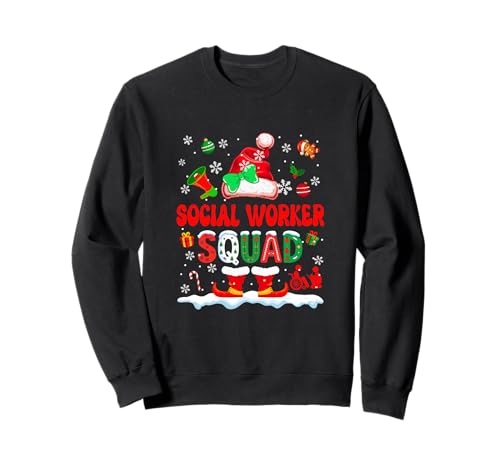 Social Worker Squad Women Job Christmas Santa Fliege Sweatshirt Social Worker Squad Women Job Christmas Santa Fliege Sweatshirt von Social Worker Christmas Costume
