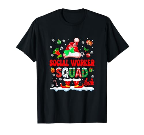 Social Worker Squad Women Job Christmas Santa Fliege T-Shirt Social Worker Squad Women Job Christmas Santa Fliege T-Shirt von Social Worker Christmas Costume