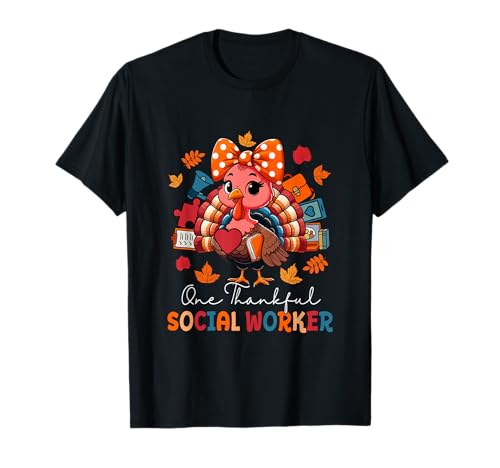 One Thankful Social Worker Thanksgiving Truthahn Fliege Damen T-Shirt One Thankful Social Worker Thanksgiving Truthahn Fliege Damen T-Shirt von Social Worker Thanksgiving Costume