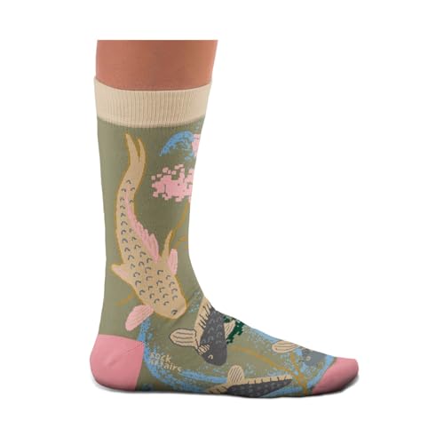 Sock Affairs – Carps Swimming Kunstsammlung Unisex-Socken, lustige Socken für Männer und Frauen – Lustige Coole Socken von Sock Affairs