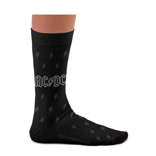 ACDC Socken-Kollektion – Highway to Hell, Back in Black, Angus Young,– Geschenke für Rock Fans, Baumwollsocken, 2 Größen, 36-40 und 41-46 von Sock Affairs