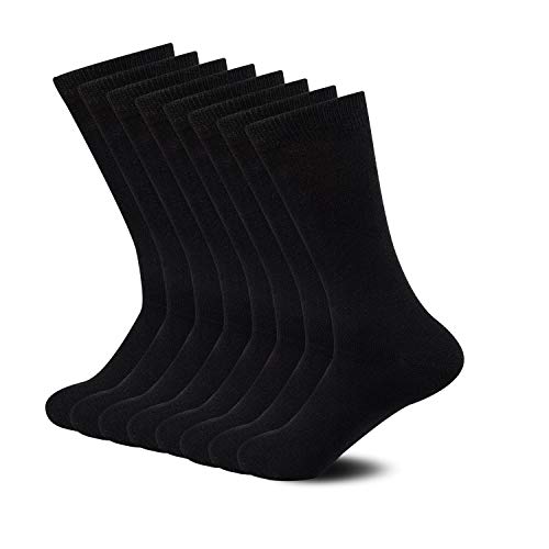 Sock Amazing Herren 8 paare premium-bambusfaser-socken super soft feuchtigkeitstransport und antibakterielle besatzung 43719 Schwarz von Sock Amazing