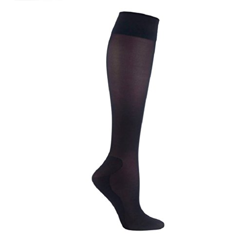 Sock Shop 1 paar damen lang reisestrümpfe flug kompression für thrombose 37-40 eur (Schwarz) von SockShop