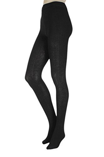 SockShop Damen 1 Paar innen angeraut Bambus Strumpfhosen Schwarz Medium/Large von SockShop