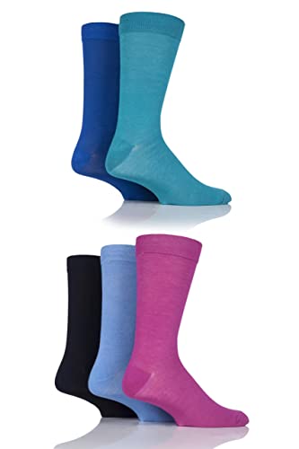 SockShop Herren Gemusterte Hell Bunt Natürliche Bambussocken Größe 40-45 Multipack von 5 (DE/NL/SE/PL, Numerisch, 40, 45, Regular, Regular, Frisch) SockShop Herren Gemusterte Hell Bunt Natürliche Bambussocken Größe 40-45 Multipack von 5 (DE/NL/SE/PL, Numerisch, 40, 45, Regular, Regular, Frisch) von SockShop