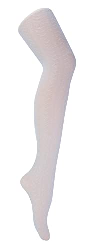 Sock Snob Strumpfhose Glitzer für Damen | Blickdicht Glitzersteine Muster (36-42, Weiß & Silber (Chevron)) von Sock Snob