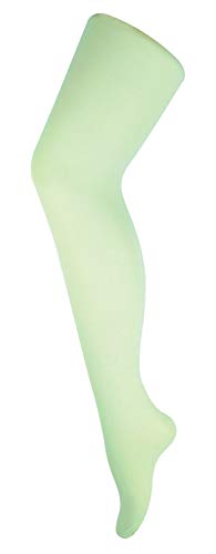 sock snob - Damen 40 Denier Blickdicht Bunt Pastell Strumpfhose für Fasching (36-42 EU, Blasses Grün) von Sock Snob