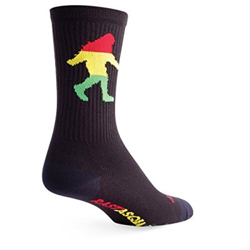 SockGuy Rasta Squatch Socken, Herren, Sockguy Rasta Squatch Sock, schwarz, Large-X-Large SockGuy Rasta Squatch Socken, Herren, Sockguy Rasta Squatch Sock, schwarz, Large-X-Large von SockGuy
