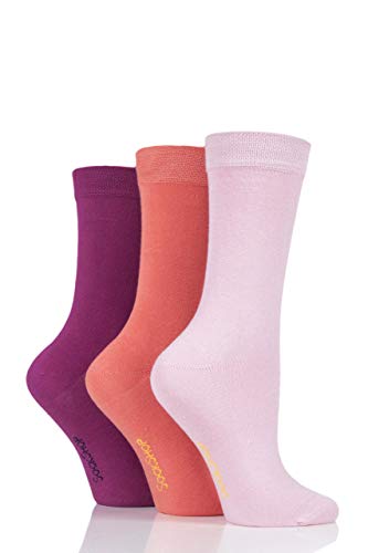 SockShop Damen Bambus Hell Geschenkbox Socken Packung mit 3 Rosa 36-40 von SockShop