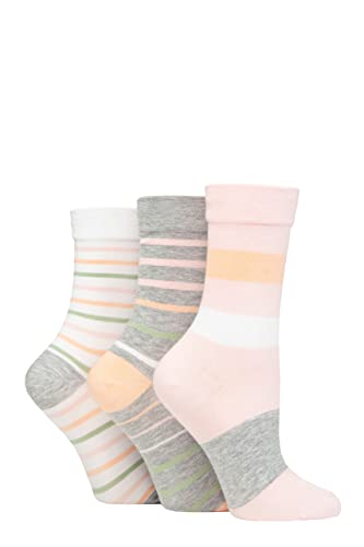 SockShop Damen Bambussocken mit Komfortbündchen Packung mit 3 Mäusespeck 37-42 von SockShop