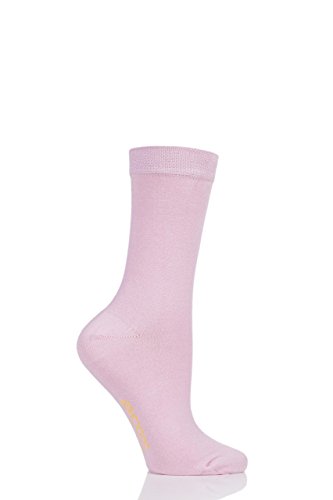 SockShop Damen Farbexplosion Bambus Socken mit glatter Zehennaht Packung mit 1 Schön in Rosa 36-40 von SockShop