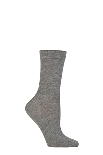 SockShop Damen Farbexplosion Bambus Socken mit glatter Zehennaht Packung mit 1 Zu Grau verblassen 36-40 von SockShop