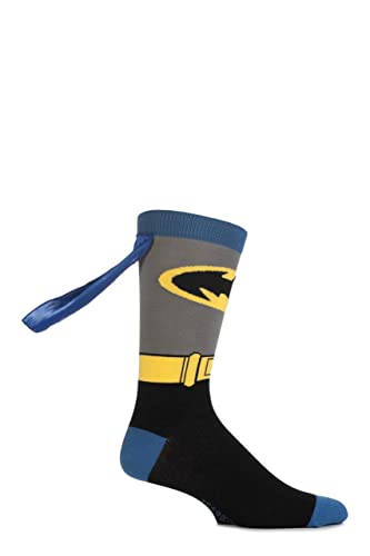 SOCKSHOP Herren 1 Paar Batman Socken mit Umhang 46-48 von SOCKSHOP