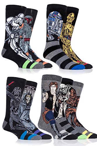SockShop Herren 9 Paar Star Wars Original Helden und Schurken Baumwollsocken - Sortiert 46-48 von SockShop
