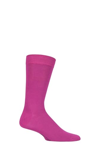 SockShop Herren Colour Burst Schmucklos Bambus Socken mit glatten Zehennähten Packung 1 Kuss von einer Rose 45-48 von SockShop