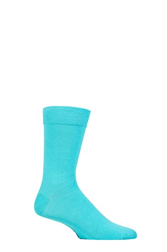 SockShop Herren Colour Burst Schmucklos Bambus Socken mit glatten Zehennähten Packung 1 Reine Ufer 45-48 von SockShop