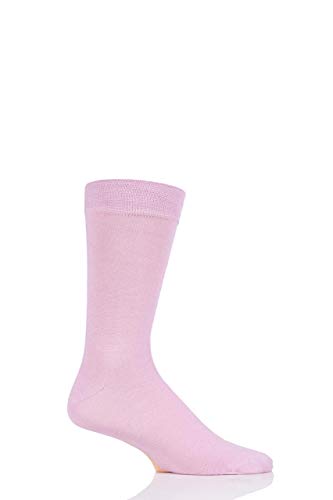 SockShop Herren Colour Burst Schmucklos Bambus Socken mit glatten Zehennähten Packung 1 Schön en Rosa 40-46 von SockShop