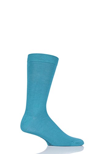 SockShop Herren Colour Burst Schmucklos Bambus Socken mit glatten Zehennähten Packung 1 Unter den Wellen 45-48 von SockShop