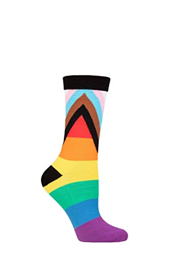 SockShop Herren und Damen Bambus Pride Socken Kollektion Packung 1 Fortschritt Pride 36-40 von SockShop