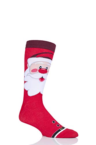 SockShop Lazy Panda Bambus Weihnachtssocken Packung 1, Weihnachtsmann (46-48) von SockShop