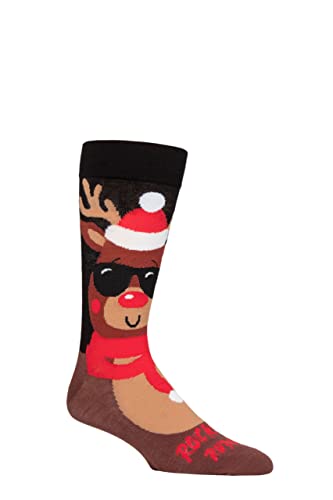 SockShop Lazy Panda Bambus Weihnachtssocken Packung 1 Rockt Rudolf 36-42 von SockShop