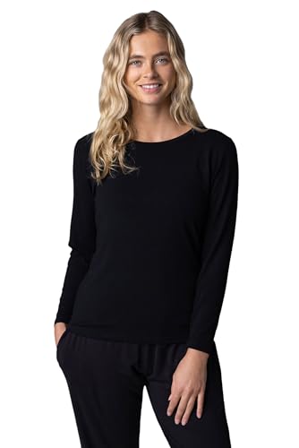 SockShop Lazy Panda Damen Loungewear-Auswahl aus Bambus Packung mit 1 Schwarz Langärmliges top 40 von SockShop