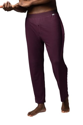 SockShop Lazy Panda Herren Loungewear-Auswahl aus Bambus Packung mit 1 Burgund Klassische Hose XXL von SockShop