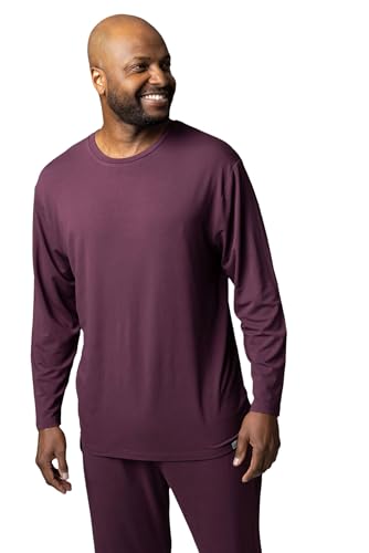SockShop Lazy Panda Herren Loungewear-Auswahl aus Bambus Packung mit 1 Burgund Langärmliges top XL von SockShop