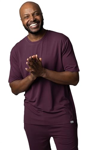 SockShop Lazy Panda Herren Loungewear-Auswahl aus Bambus Packung mit 1 Burgund T-Shirt XXL von SockShop
