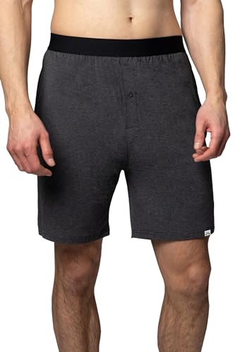 SockShop Lazy Panda Herren Loungewear-Auswahl aus Bambus Packung mit 1 Dunkle Kohle Kurze Hose XXL von SockShop