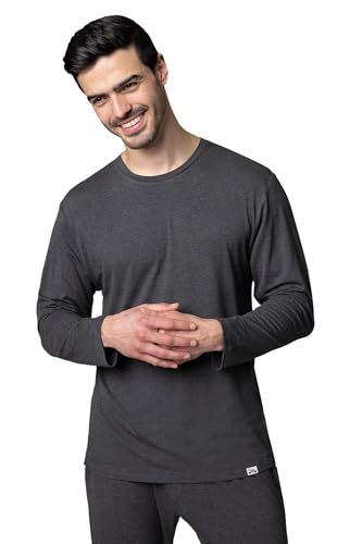 SockShop Lazy Panda Herren Loungewear-Auswahl aus Bambus Packung mit 1 Dunkle Kohle Langärmliges top L von SockShop