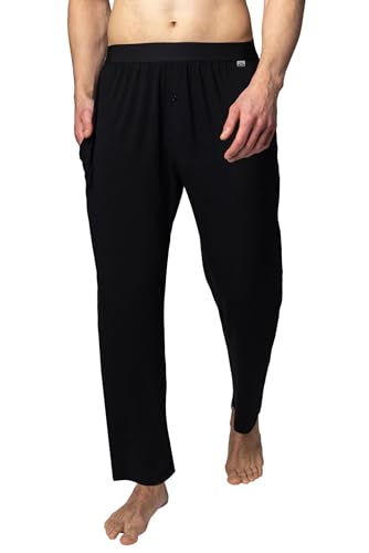SockShop Lazy Panda Herren Loungewear-Auswahl aus Bambus Packung mit 1 Schwarz Klassische Hose S von SockShop