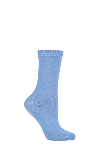 SockShop Lazy Panda Herren und Damen Bambus Socken Packung 1 Hellblau 40-46 von SockShop