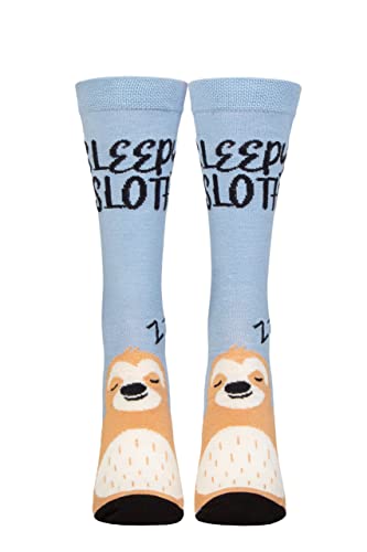 SockShop Lazy Panda Herren und Damen Bambus Spaß und Neuheit Socken Packung 1 (Schläfriges Faultier, 37-42) von SockShop