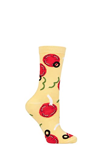 SockShop Lazy Panda Herren und Damen Bambus Spaß und Neuheit Socken Packung 1 Pizza 46-48 von SockShop