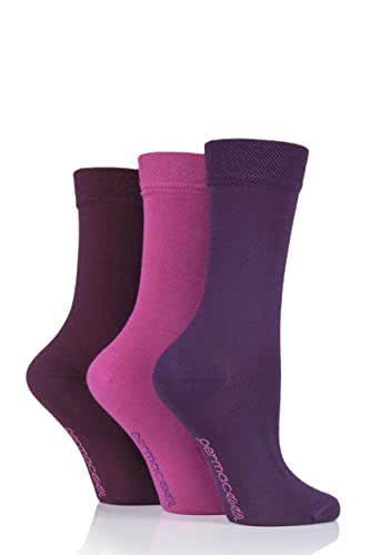 SockShop PermaCool Herren und Damen Verdunstung Kühlung Socken Packung 3 - Rosa/Lila 39-42 Unisex von SockShop