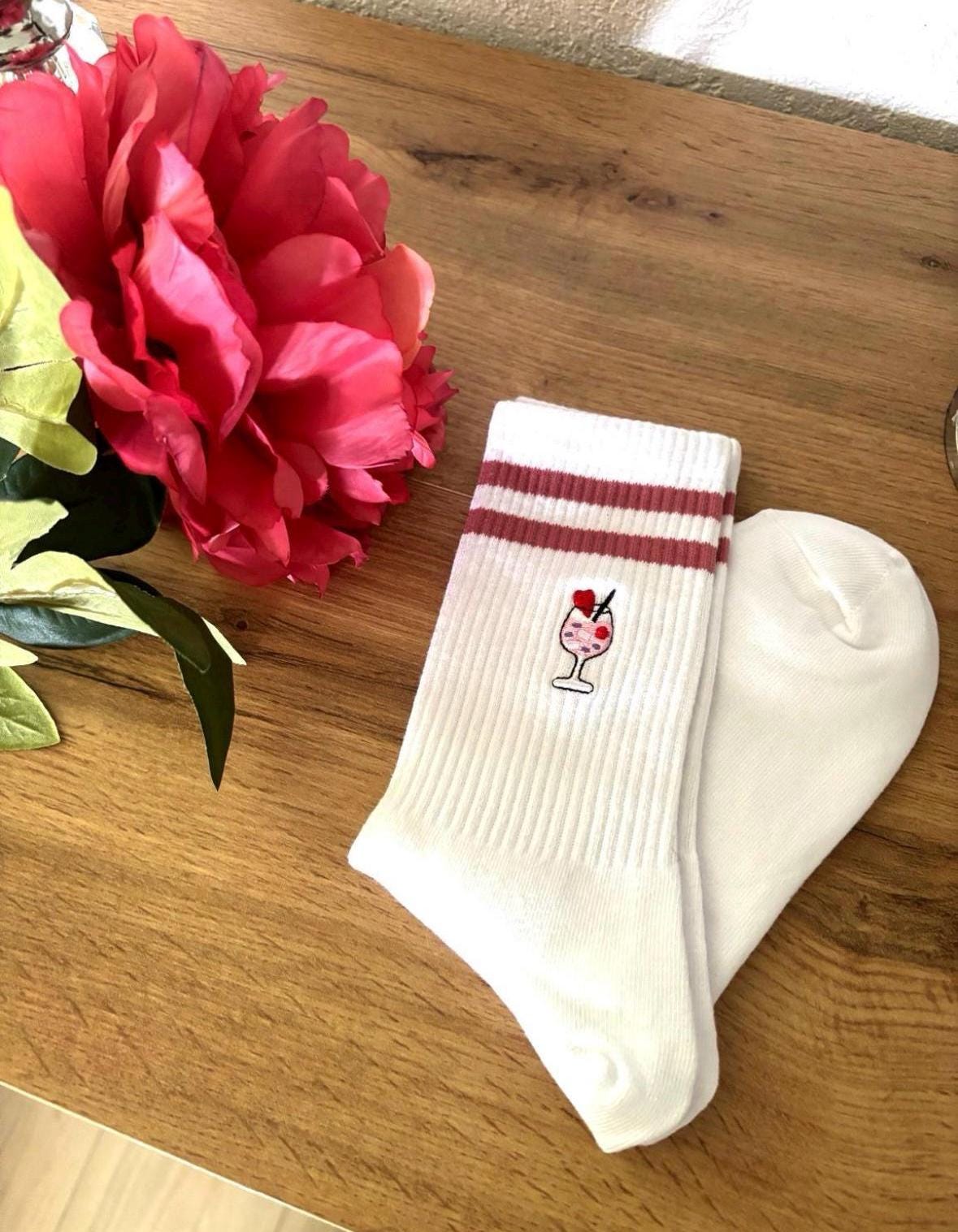 Aperitif Socken - Wildberry Lillet Lustige Mit Cocktail Stick Rosa/Pink Aperitif Socken - Wildberry Lillet Lustige Mit Cocktail Stick Rosa/Pink von SockSpotDE