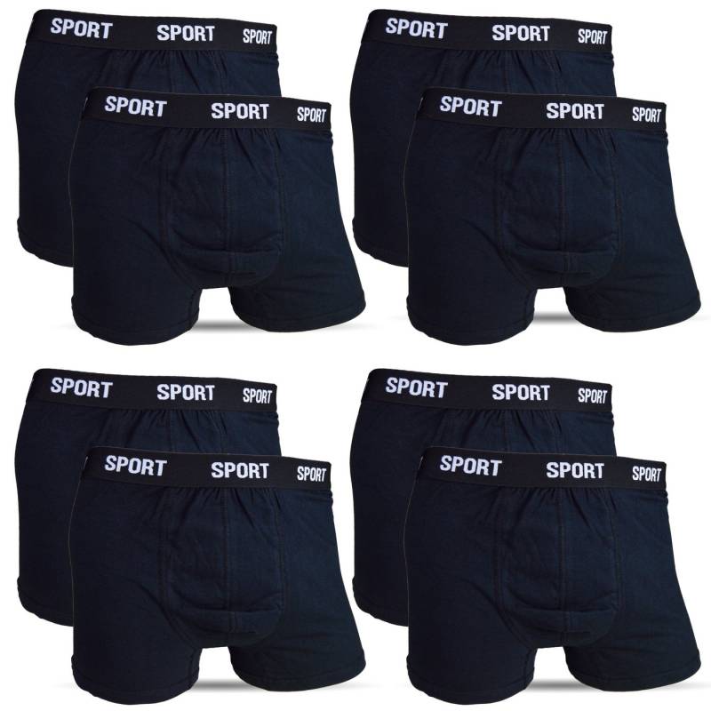 Socked Retro Boxer Herren Boxershorts (5-St) Sport, Unterhosen für Männer, Schwarz, Baumwolle, Elastan von Socked