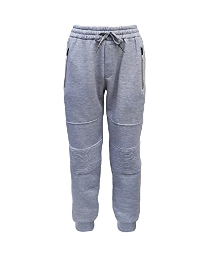 Jogginghose Herren Winter Jogpants dick gefütterte Sporthose für Männer warme Fitnesshose S - 3XL (L, Hellgrau) von Sockenhimmel